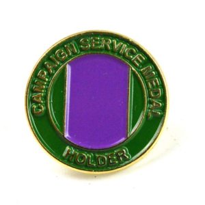 Campaign Service Medal Holder Lapel Pin